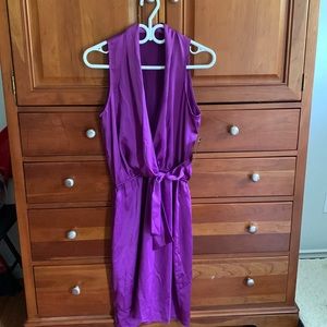 Elie Tahari Purple Silk Dress Size 6.